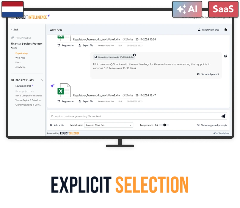 An example of a UI visual design mock-up for my Explicit Selection project
